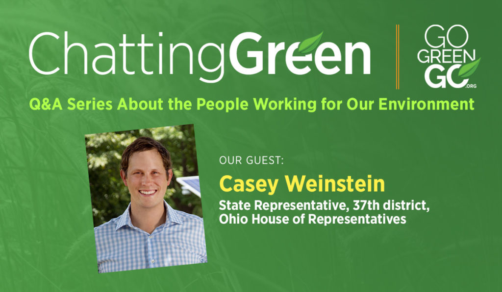 Chatting Green Q&A header graphic with Casey Weinstein