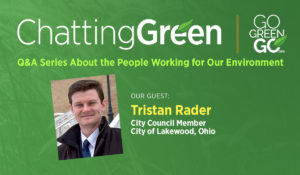 Chatting Green Q&A header graphic with Tristan Rader