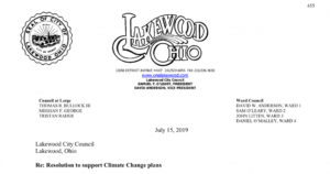 Lakewood Ohio Climate Change Plan