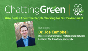 Chatting Green header graphic featuring Dr. Joe Campbell