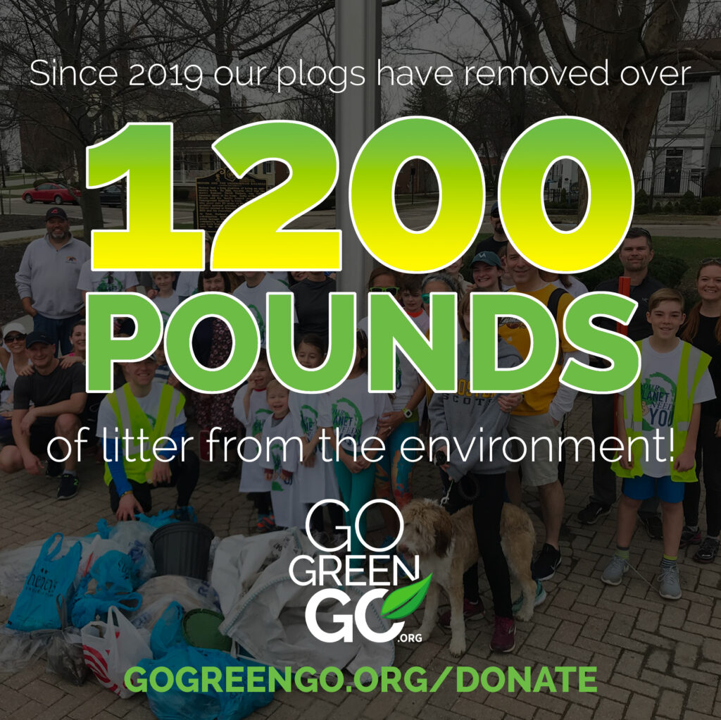 1200 pounds of litter removed since 2019